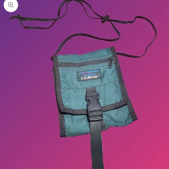 L L Bean Vintage Crossbody Wallet Passport Holder - Picture 1 of 6